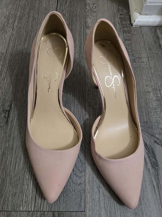 Jessica Simpson Shoes - Jessica Simpson Pink Pointed-Toe D'Orsay Pumps